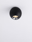 Preview: Nova Luce LED Deckenleuchte Nano 13W warmweiss 3000K Schwarz Aluminium Ø8,5cm 9052029