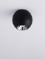 Preview: Nova Luce LED Deckenleuchte Nano 13W warmweiss 3000K Schwarz Aluminium Ø8,5cm 9052029