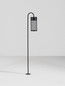 Preview: Nova Luce LED Wegeleuchte Motley 9W warmweiss 3000K IP65 salzwasserfest Schwarz Aluminium 100cm 9060230