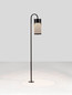 Preview: Nova Luce LED Wegeleuchte Motley 9W warmweiss 3000K IP65 salzwasserfest Schwarz Aluminium 100cm 9060230