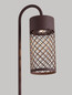 Preview: Nova Luce LED Wegeleuchte Motley 9W warmweiss 3000K IP65 salzwasserfest Cortenstahl Aluminium 100cm 9060231