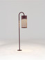 Preview: Nova Luce LED Wegeleuchte Motley 9W warmweiss 3000K IP65 salzwasserfest Cortenstahl Aluminium 70cm 9060233