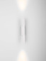 Preview: Nova Luce LED Wandleuchte Paron 8W warmweiss 3000K Weiß Aluminium 30x7cm 9060235