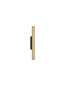 Preview: Nova Luce LED Wandleuchte Paron 8W warmweiss 3000K Schwarz Gold Aluminium 30x7cm 9060236