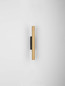 Preview: Nova Luce LED Wandleuchte Paron 8W warmweiss 3000K Schwarz Gold Aluminium 30x7cm 9060236