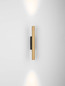 Preview: Nova Luce LED Wandleuchte Paron 8W warmweiss 3000K Schwarz Gold Aluminium 30x7cm 9060236