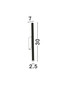 Preview: Nova Luce LED Wandleuchte Paron 8W warmweiss 3000K Schwarz Gold Aluminium 30x7cm 9060236
