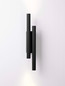 Preview: Nova Luce LED Wandleuchte Paron 15W warmweiss 3000K Schwarz Aluminium 38x7cm 9060237