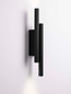 Preview: Nova Luce LED Wandleuchte Paron 15W warmweiss 3000K Schwarz Aluminium 38x7cm 9060237