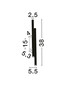 Preview: Nova Luce LED Wandleuchte Paron 15W warmweiss 3000K Weiß Aluminium 38x7cm 9060238
