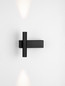 Preview: Nova Luce LED Wandleuchte Paron 6W warmweiss 3000K Schwarz Aluminium 15x15cm 9060240