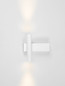Preview: Nova Luce LED Wandleuchte Paron 6W warmweiss 3000K Weiß Aluminium 15x15cm 9060241