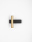 Preview: Nova Luce LED Wandleuchte Paron 6W warmweiss 3000K Schwarz Gold Aluminium 15x15cm 9060242
