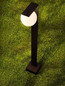 Preview: Nova Luce LED Wegeleuchte Oracle 8W warmweiss 3000K IP65 salzwasserfest Schwarz Glas Aluminium 90cm 9060245