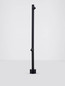 Preview: Nova Luce LED Wegeleuchte Lord drehbar 8W warmweiss 3000K IP65 salzwasserfest Schwarz Aluminium 90cm 9060248