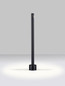 Preview: Nova Luce LED Wegeleuchte Luxor drehbar 4W warmweiss 3000K IP65 salzwasserfest Schwarz Aluminium 60cm 9060249