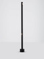 Preview: Nova Luce LED Wegeleuchte Luxor drehbar 8W warmweiss 3000K IP65 salzwasserfest Schwarz Aluminium 90cm 9060250