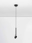 Preview: Nova Luce LED Pendelleuchte Ola schwenkbar 4W warmweiss 3000K Schwarz Aluminium Ø8cm 9060251