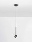 Preview: Nova Luce LED Pendelleuchte Ola schwenkbar 4W warmweiss 3000K Schwarz Aluminium Ø8cm 9060251