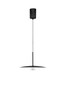 Preview: Nova Luce LED Pendelleuchte Lopo 8W warmweiss 3000K Schwarz Stahl Aluminium Ø35cm 9060254