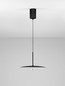 Preview: Nova Luce LED Pendelleuchte Lopo 8W warmweiss 3000K Schwarz Stahl Aluminium Ø35cm 9060254