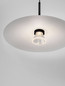 Preview: Nova Luce LED Pendelleuchte Lopo 8W warmweiss 3000K Schwarz Stahl Aluminium Ø35cm 9060254