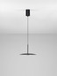 Preview: Nova Luce LED Pendelleuchte Mira 8W warmweiss 3000K Schwarz Stahl Aluminium Ø35cm 9060255