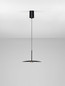 Preview: Nova Luce LED Pendelleuchte Mira 8W warmweiss 3000K Schwarz Stahl Aluminium Ø35cm 9060255
