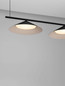 Preview: Nova Luce LED Pendelleuchte Lui 24W warmweiss 3000K Schwarz Stahl Aluminium 100x40cm 9060256