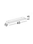 Preview: Nova Luce LED Wandleuchte Pablo 12W warmweiss 3000K Weiß Aluminium 40x10cm 9060257