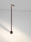 Preview: Nova Luce LED Wegeleuchte Pipe 4W warmweiss 3000K IP65 salzwasserfest Cortenstahl Aluminium 95cm 9060262