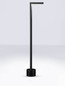 Preview: Nova Luce LED Wegeleuchte Pipe 4W warmweiss 3000K IP65 salzwasserfest Schwarz Aluminium 65cm 9060263