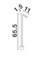 Preview: Nova Luce LED Wegeleuchte Pipe 4W warmweiss 3000K IP65 salzwasserfest Schwarz Aluminium 65cm 9060263