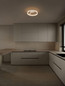 Preview: Nova Luce LED Deckenleuchte Bianco dimmbar 28W CCT warm-/neutralweiss 2700/3000/4000K Weiß Aluminium Ø40cm 9060284