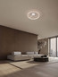 Preview: Nova Luce LED Deckenleuchte Bianco dimmbar 48W CCT warm-/neutralweiss 2700/3000/4000K Weiß Aluminium Ø80cm 9060288