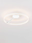 Preview: Nova Luce LED Deckenleuchte Bianco dimmbar 48W CCT warm-/neutralweiss 2700/3000/4000K Weiß Aluminium Ø80cm 9060288