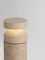 Preview: Nova Luce LED Sockelleuchte Balma 21W 981lm warmweiss 3000K IP65 salzwasserfest Marmor 54cm 9080141