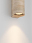 Preview: Nova Luce LED Außen-Wandleuchte Balma 23W warmweiss 3000K IP65 salzwasserfest Marmor Ø11cm 9080142
