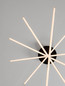 Preview: Nova Luce LED Pendelleuchte Gratta dimmbar 49W warmweiss 3200K Schwarz Aluminium Ø80,5cm 9081805