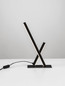 Preview: Nova Luce LED Tischleuchte Gratta dimmbar 11W warmweiss 3200K Schwarz Aluminium 37,5x20cm 9081807