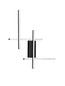 Preview: Nova Luce LED Wandleuchte Apecho dimmbar 28W warmweiss 3200K Schwarz Stahl Aluminium 62x59cm 9081811