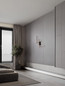 Preview: Nova Luce LED Wandleuchte Apecho dimmbar 28W warmweiss 3200K Schwarz Stahl Aluminium 62x59cm 9081811