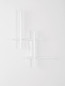 Preview: Nova Luce LED Wandleuchte Apecho dimmbar 34W warmweiss 3200K Weiß Stahl Aluminium 62x59cm 9081812