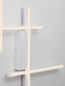 Preview: Nova Luce LED Wandleuchte Apecho dimmbar 34W warmweiss 3200K Weiß Stahl Aluminium 62x59cm 9081812