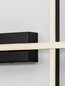 Preview: Nova Luce LED Wandleuchte Quam dimmbar 14W warmweiss 3200K Schwarz Stahl Aluminium 41x41cm 9081814