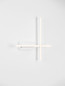 Preview: Nova Luce LED Wandleuchte Quam dimmbar 14W warmweiss 3200K Weiß Stahl Aluminium 41x41cm 9081815