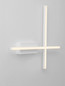 Preview: Nova Luce LED Wandleuchte Quam dimmbar 14W warmweiss 3200K Weiß Stahl Aluminium 41x41cm 9081815