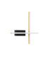 Preview: Nova Luce LED Wandleuchte Quam dimmbar 14W warmweiss 3200K Schwarz Gold Stahl Aluminium 41x41cm 9081816