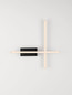 Preview: Nova Luce LED Wandleuchte Quam dimmbar 14W warmweiss 3200K Schwarz Gold Stahl Aluminium 41x41cm 9081816