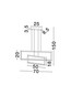 Preview: Nova Luce LED Pendelleuchte Alis dimmbar 47W warmweiss 3200K Schwarz Stahl Aluminium 70x9,5cm 9081817
